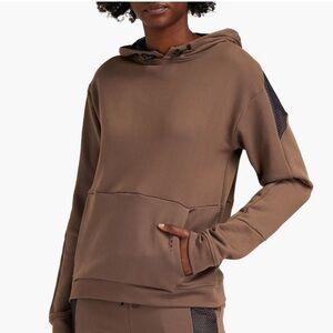 Koral Activewear Harley Valo Hoodie Brown with Black Mesh Women's Size M